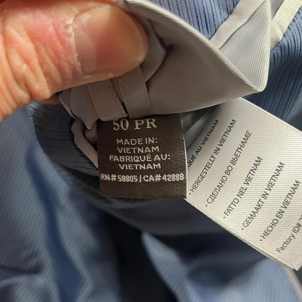 Oak Hill Perfect Fit by DXL Mens Black 2 Button Blazer‎ Suit Jacket Size 50 PR
